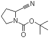 structure of CAS# 144688-70-0, 1-N-Boc-2-pyrrolidinonitrile;1-N-Boc-2-cyano-pyrrolidine; tert-Butyl 2-cyanopyrrolidine-1-carboxylate