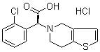 alpha-(2-Chlorophenyl)-6,7-dihydrothieno[3,2-c]pyridine-5(4H)-acetic acid hydrochloride molecular structure (CAS 144750-42-5)