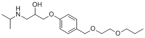 structure of CAS# 1447715-44-7, Bisoprolol EP Impurity B;1-(propan-2-ylamino)-3-[4-(2-propoxyethoxymethyl)phenoxy]propan-2-ol