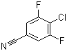 structure of CAS# 144797-57-9, 3,5-Difluoro-4-chlorobenzonitrile