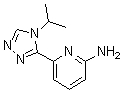结构式 CAS# 1448427-99-3, 6-[4-(1-甲基乙基)-4H-1,2,4-三唑-3-基]-2-吡啶胺