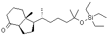 (1R,3aR,7aR)-1-[(1R)-1,5-二甲基-5-[(三乙基硅烷基)氧基]己基]八氢-7a-甲基-4H-茚-4-酮分子结构 (CAS 144848-24-8)