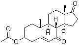 Androst-5-en-3-ol-7,17-dione acetate molecular structure (CAS 1449-61-2)