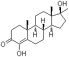 羟甲睾酮分子结构 (CAS 145-12-0)