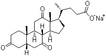 去氢胆酸钠分子结构 (CAS 145-41-5)