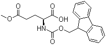 structure of CAS# 145038-50-2, Fmoc-L-Glutamic acid gamma-methyl ester;Fmoc-Glu(OMe)-OH; N-(9-Fluorenylmethyloxycarbonyl)-L-glutamic acid gamma-methyl ester