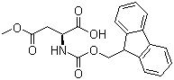 Fmoc-L-Aspartic acid 4-methyl ester molecular structure (CAS 145038-53-5)