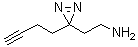 结构式 CAS# 1450752-97-2, 3-(3-丁炔基)-3-(2-氨基乙基)-3H-双吖丙啶