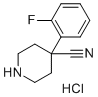 4-(2-Fluorophenyl)-4-piperidinecarbonitrile hydrochloride (1:1) molecular structure (CAS 1450802-58-0)