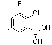 B-(2-Chloro-3,5-difluorophenyl)boronic acid molecular structure (CAS 1451393-37-5)