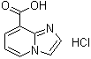 structure of CAS# 145335-90-6, Imidazo[1,2-a]pyridine-8-carboxylic acid monohydrochloride