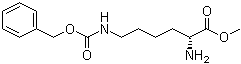 结构式 CAS# 145586-17-0, N6-[苄氧羰基]-D-赖氨酸甲酯