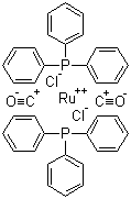 structure of CAS# 14564-35-3, Dichlorocarbonylbis(triphenylphosphine)ruthenium (II)