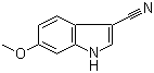 6-Methoxy-1H-indole-3-carbonitrile molecular structure (CAS 145692-57-5)