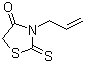 3-烯丙基罗丹宁分子结构 (CAS 1457-47-2)