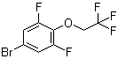 结构式 CAS# 145767-78-8, 5-溴-1,3-二氟-2-(2,2,2-三氟乙氧基)苯
