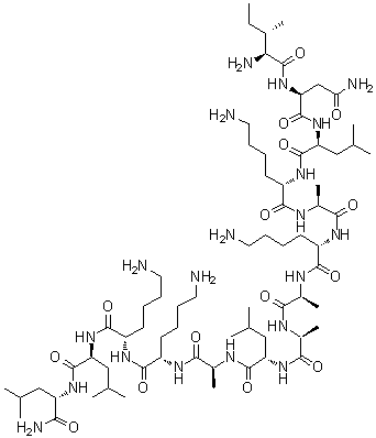 structure of CAS# 145854-61-1, Mastoparan 17;Mas 17