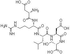L-alpha-Aspartyl-L-arginyl-L-leucyl-L-alpha-aspartyl-L-serine molecular structure (CAS 145880-23-5)