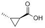 (1S,2S)-2-methylcyclopropane-1-carboxylic acid molecular structure (CAS 14590-52-4)