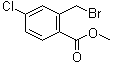 2-溴甲基-4-氯苯甲酸甲酯分子结构 (CAS 145908-29-8)