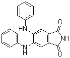 结构式 CAS# 145915-58-8, CGP 52411; 5,6-双(苯基氨基)-1H-异吲哚-1,3(2H)-二酮
