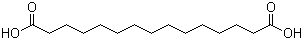 structure of CAS# 1460-18-0, Pentadecanedioic acid;1,15-Pentadecanedioic acid