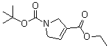 Ethyl N-tert-butoxycarbonyl-2,5-dihydropyrrole-3-carboxylate molecular structure (CAS 146257-00-3)