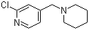 2-Chloro-4-(1-piperidinylmethyl)pyridine molecular structure (CAS 146270-01-1)