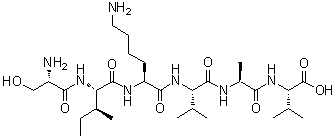 L-Seryl-L-isoleucyl-L-lysyl-L-valyl-L-alanyl-L-valine molecular structure (CAS 146439-94-3)