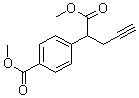 4-(Methoxycarbonyl)-alpha-2-propynyl-benzeneacetic acid methyl ester molecular structure (CAS 146464-90-6)
