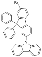 9-(7-Bromo-9,9-diphenyl-9H-fluoren-2-yl)-9H-carbazole molecular structure (CAS 1464824-90-5)