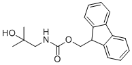 (9H-fluoren-9-yl)methyl N-(2-hydroxy-2-methylpropyl)carbamate molecular structure (CAS 1466611-97-1)