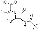 (6R,7R)-7-[(2,2-Dimethyl-1-oxopropyl)amino]-3-methyl-8-oxo-5-thia-1-azabicyclo[4.2.0]oct-2-ene-2-carboxylic acid molecular structure (CAS 146794-70-9)
