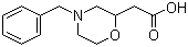 (4-Benzylmorpholin-2-yl)acetic acid molecular structure (CAS 146944-27-6)
