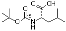 N-[(1,1-Dimethylethoxy)carbonyl]-L-leucine-<sup>15</sup>N molecular structure (CAS 146953-81-3)
