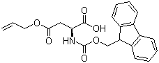 Fmoc-L-aspartic acid 4-allyl ester molecular structure (CAS 146982-24-3)