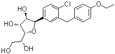 (1S)-1,4-Anhydro-1-C-[4-chloro-3-[(4-ethoxyphenyl)methyl]phenyl]-D-glucitol molecular structure (CAS 1469910-70-0)