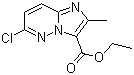 6-Chloro-2-methylimidazo[1,2-b]pyridazine-3-carboxylic acid ethyl ester molecular structure (CAS 14714-18-2)