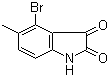 4-Bromo-5-methylisatin molecular structure (CAS 147149-84-6)
