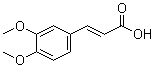 (2E)-(3,4-Dimethoxyphenyl)-2-propenoic acid molecular structure (CAS 14737-89-4)