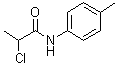 结构式 CAS# 147372-41-6, 2-氯-N-(4-甲基苯基)丙酰胺