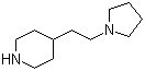 4-[2-(1-Pyrrolidinyl)ethyl]piperidine molecular structure (CAS 14759-08-1)