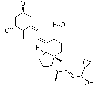 Calcipotriol monohydrate molecular structure (CAS 147657-22-5)