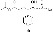 4-Bromo-gamma-[hydroxy(sulfinooxy)methyl]benzenebutanoic acid 1-(1-methylethyl) ester sodium salt (1:1) molecular structure (CAS 1476776-47-2)
