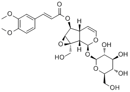 6-O-(3'',4''-Dimethoxycinnamoyl)catalpol molecular structure (CAS 147714-71-4)