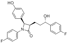 Ezetimibe (3R,4R,3'S)-Isomer molecular structure (CAS 1478664-02-6)