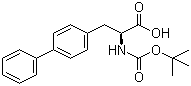 结构式 CAS# 147923-08-8, N-叔丁氧羰基-3-(4-联苯基)-L-丙氨酸