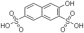 2-萘酚-3,6-二磺酸分子结构 (CAS 148-75-4)