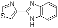 结构式 CAS# 148-79-8, 噻苯咪唑; 噻苯唑; 噻菌灵; 2-(1,3-噻唑-4-基)苯并咪唑