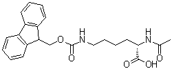 N2-Acetyl-N6-[(9H-fluoren-9-ylmethoxy)carbonyl]-L-lysine molecular structure (CAS 148101-51-3)